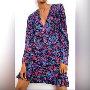 Women’s Zara dress size small. Multi colored, side zipper, like new condition